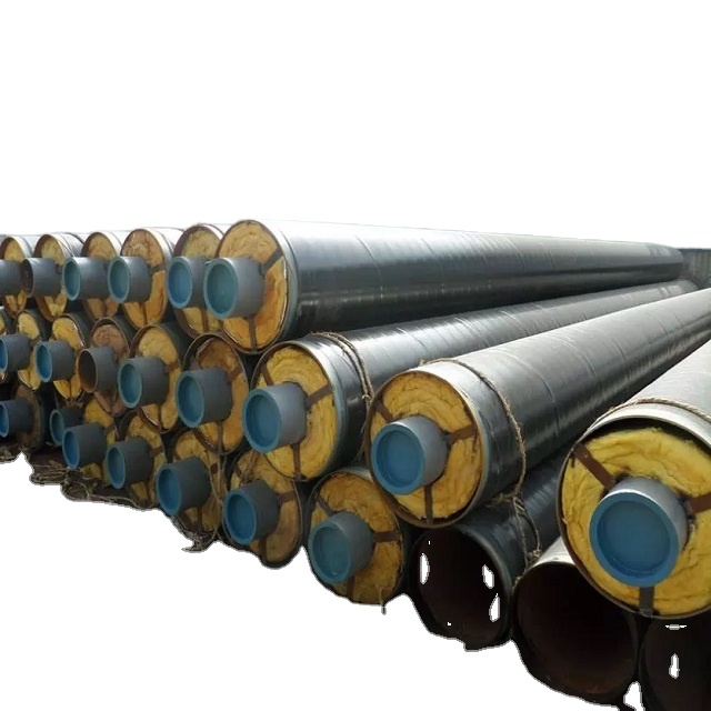 Bs En253 Standard Dn150mm Insulated Hdpe Pipe Jacket Prefabricated Thermal Insulation Pipes